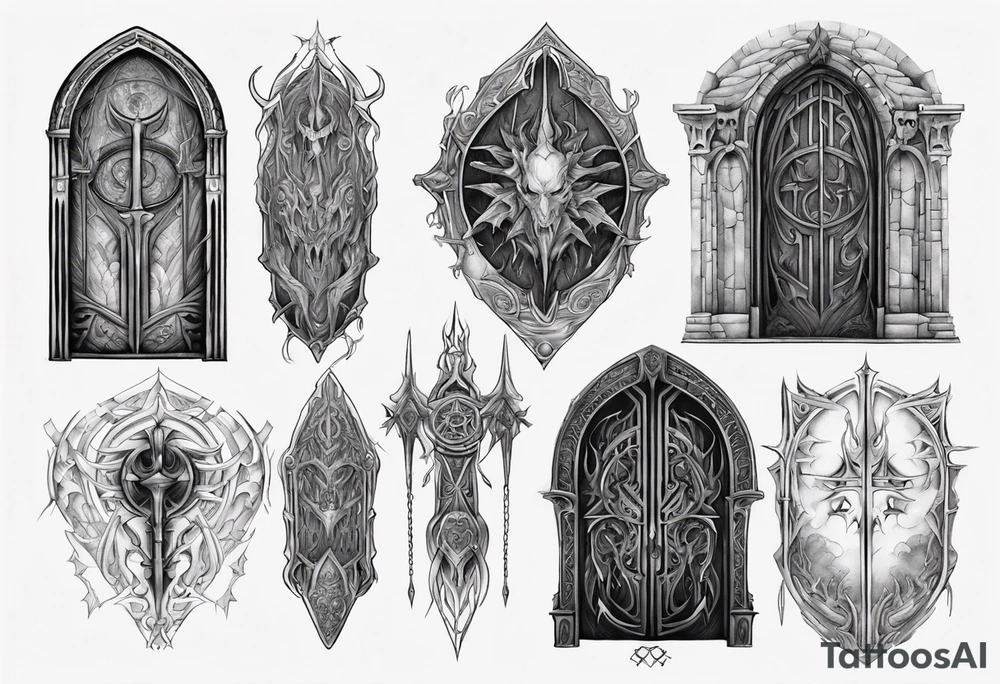 gate of Moria tattoo idea