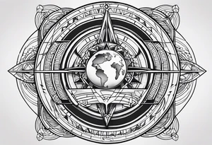 Equator line coordinates tattoo idea