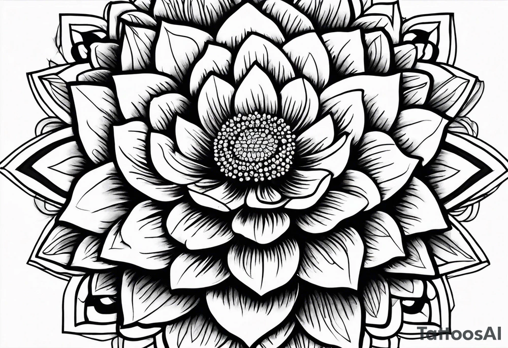 Galaxy with an Indian blanket flower tattoo idea