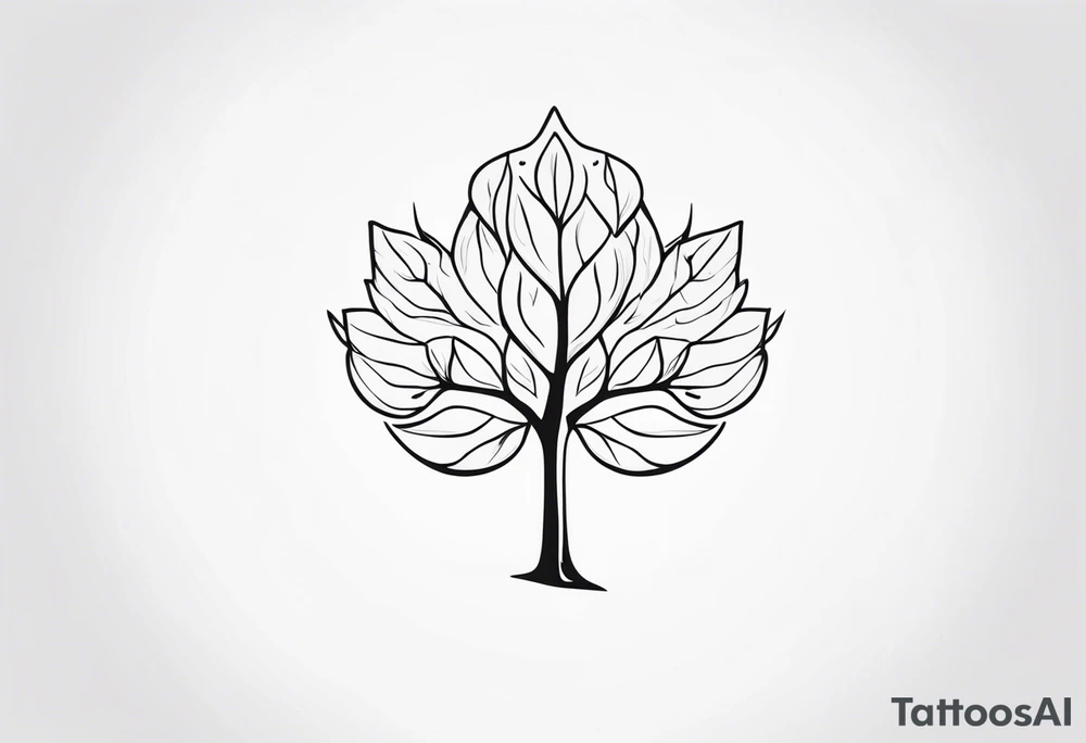 Maple tree  seed tattoo idea