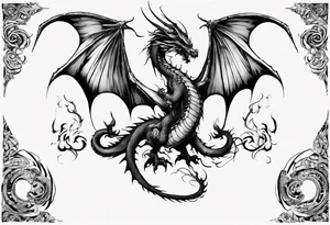 Dragon back piece tattoo idea