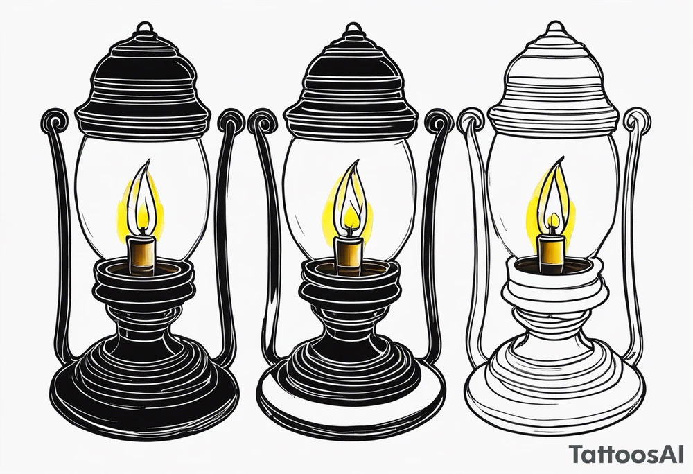 Lamp of florence nightingale tattoo idea