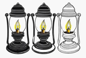 Lamp of florence nightingale tattoo idea