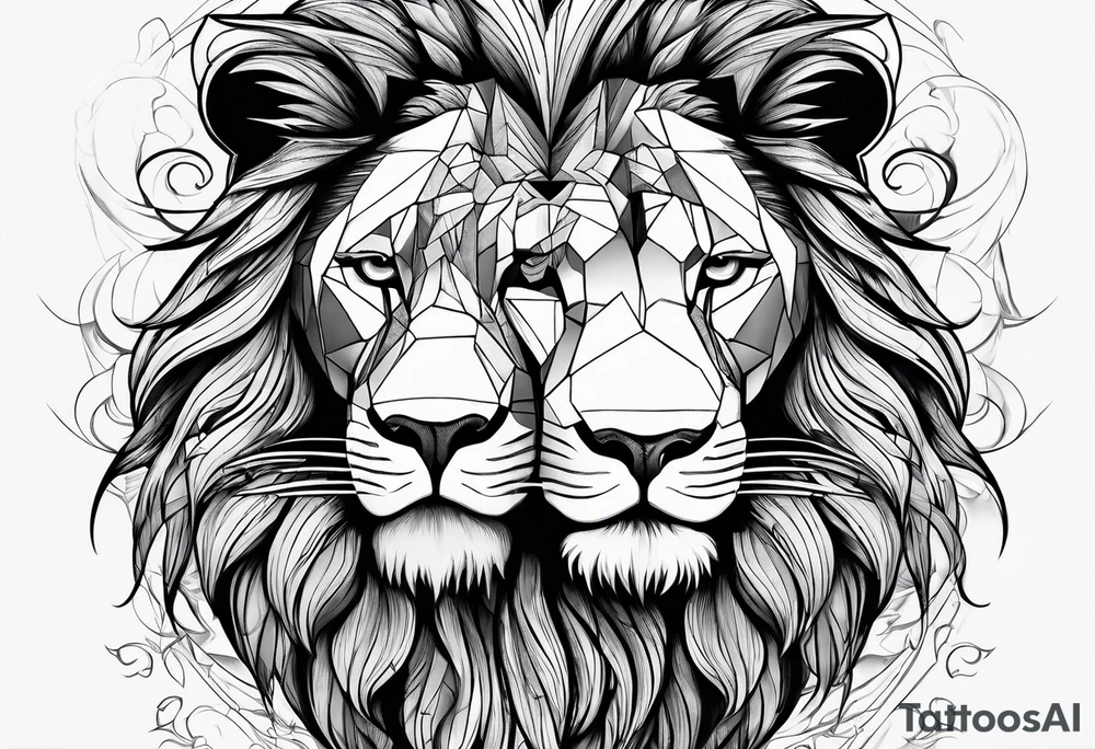 Lion fromage atlas tattoo idea