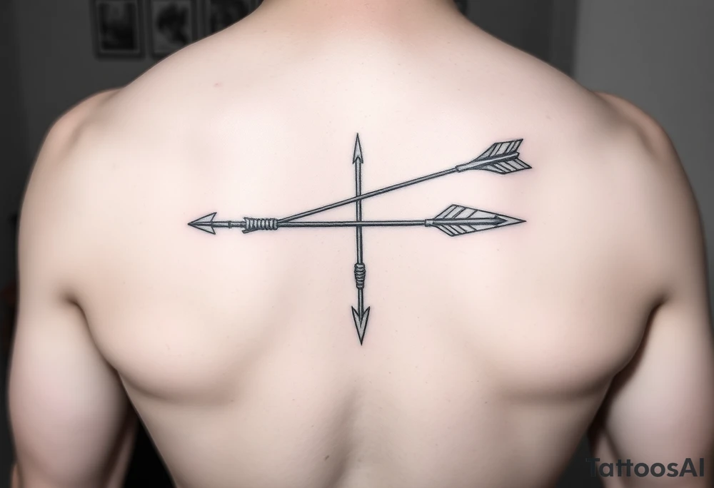 Bow and arrow tattoo idea