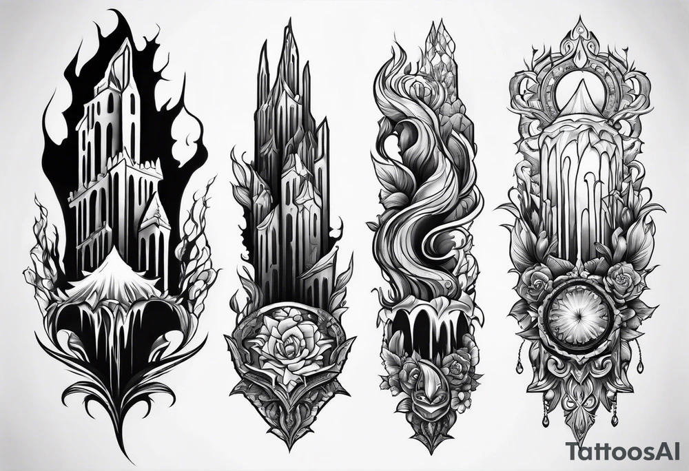 Stalactites tattoo idea