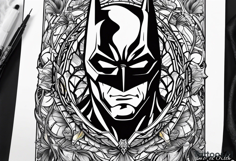 batman symbol by itself tattoo idea