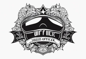 sunglasses Officer Bigdick tattoo idea