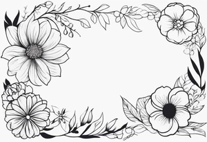 Floral sleeve tattoo idea