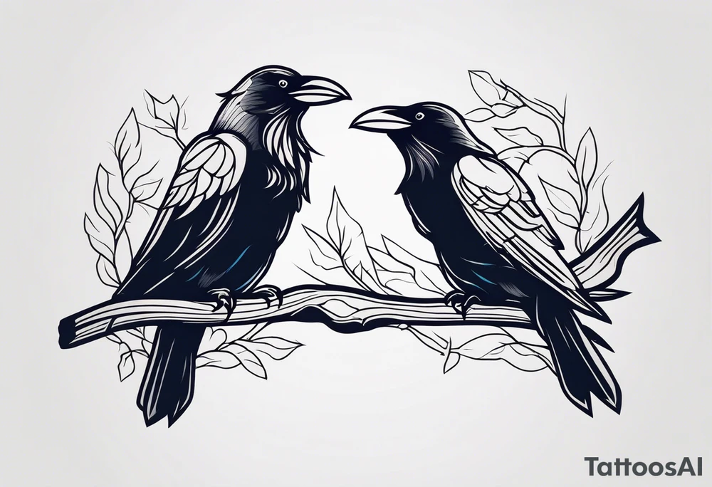 three ravens tattoo idea