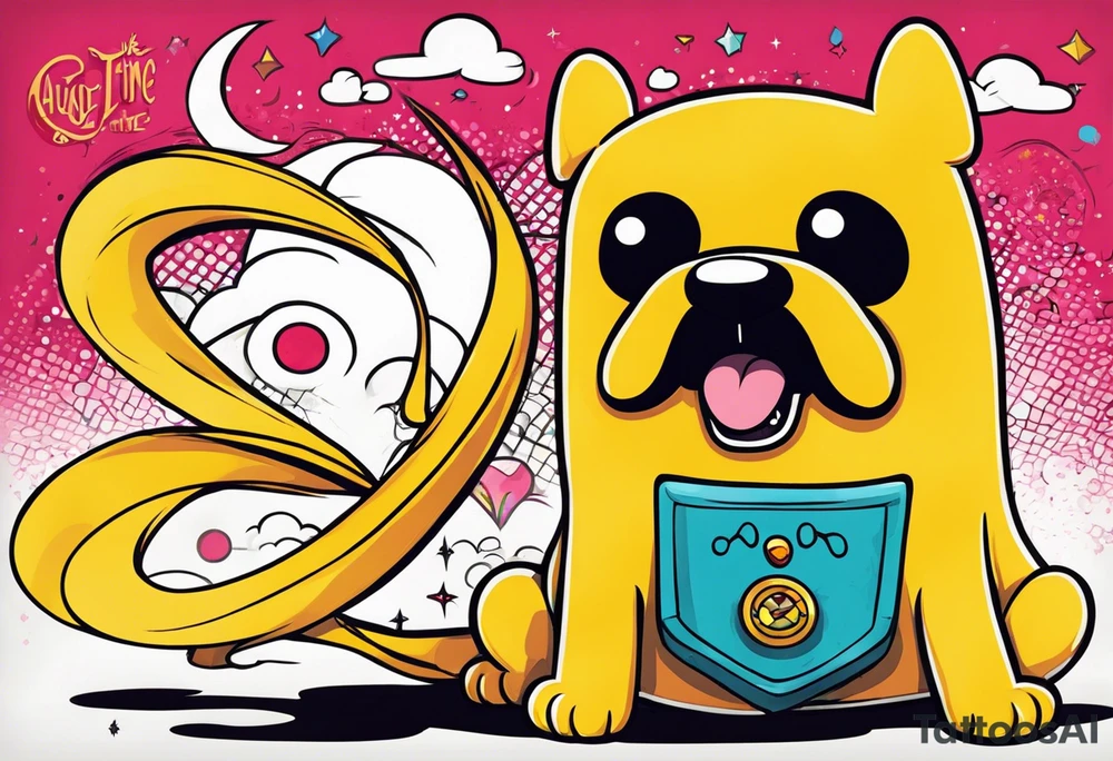 jake the dog from adventure time tattoo idea