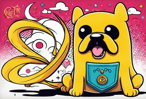 jake the dog from adventure time tattoo idea