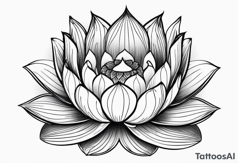 lotus flower tattoo idea