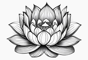 lotus flower tattoo idea