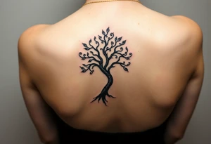 Small spiral tree for forearm tattoo idea