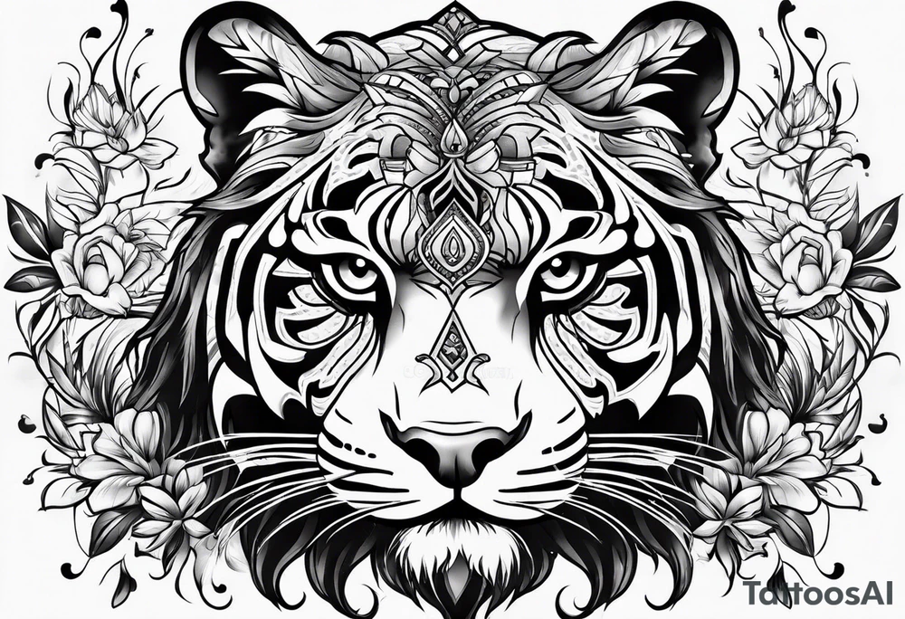 тигр tattoo idea