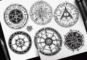 Lord of the rings, Vegvisir tattoo idea