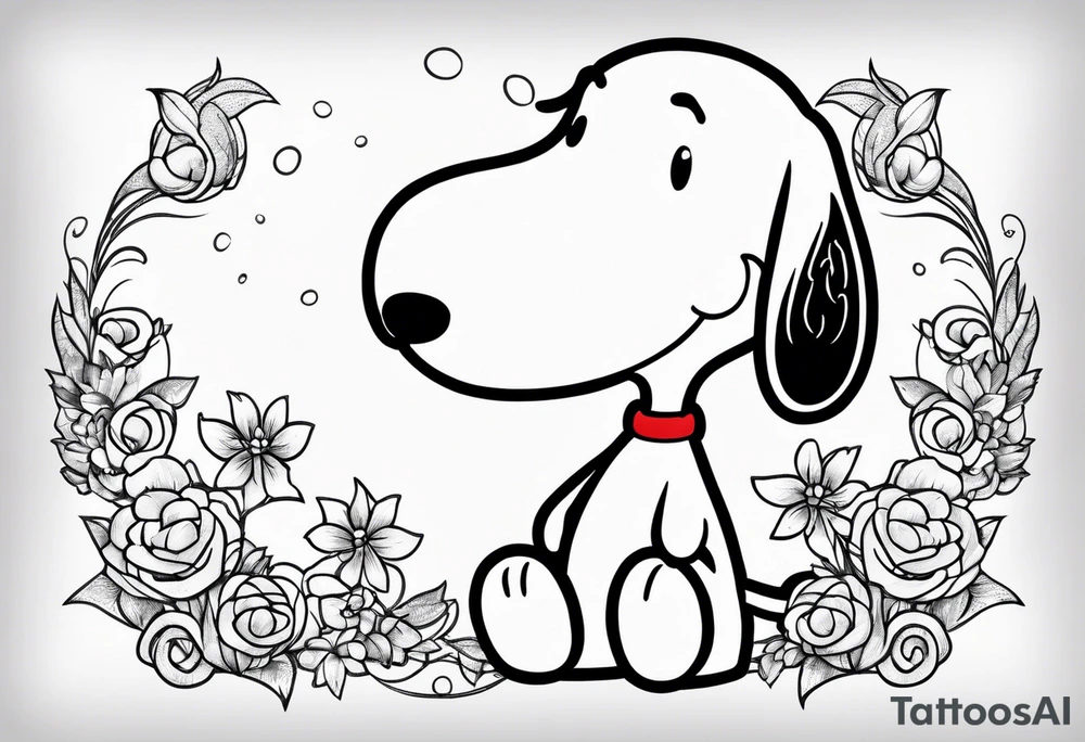 Snoopy tattoo idea