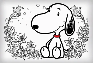 Snoopy tattoo idea