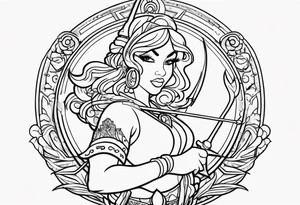 emani, sagittarius, faith, strong tattoo idea