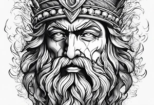 zeus lightning bolt tattoo idea