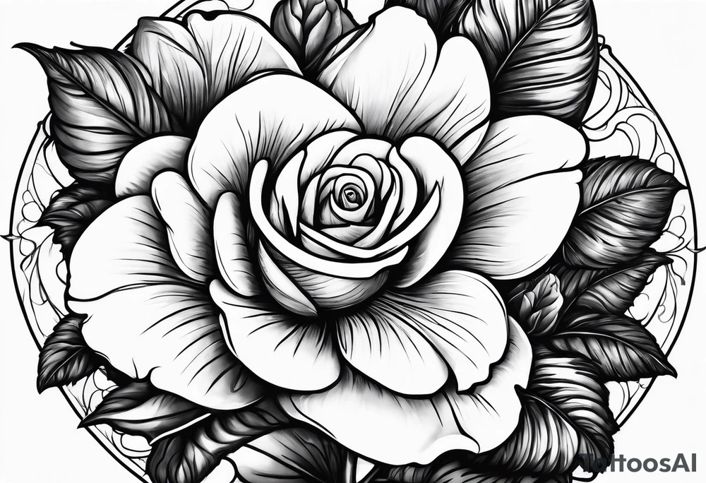 more violets add a rose tattoo idea