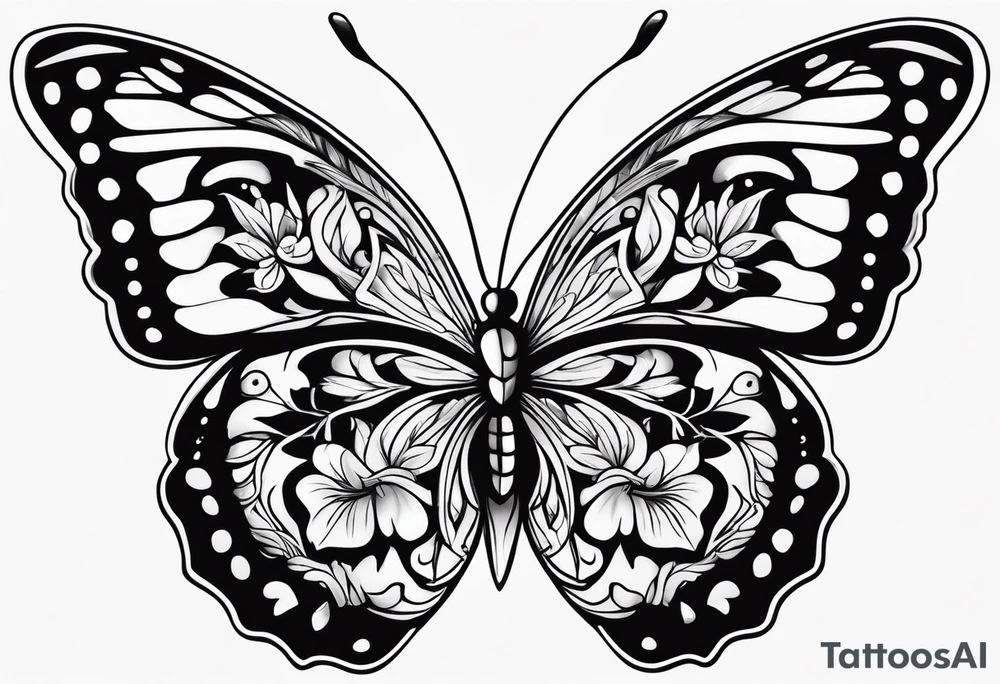 butterfly tattoo idea