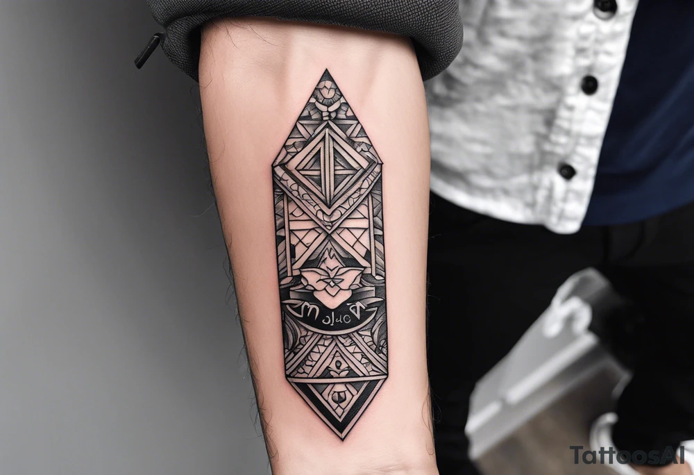 small tattoo on the forearm of a man with the initials MLJ, date of birth 22/09/22 in the style of a moluccan tattoo tattoo idea