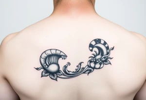 A beach/ocean theme to include something for my wife and child. tattoo idea