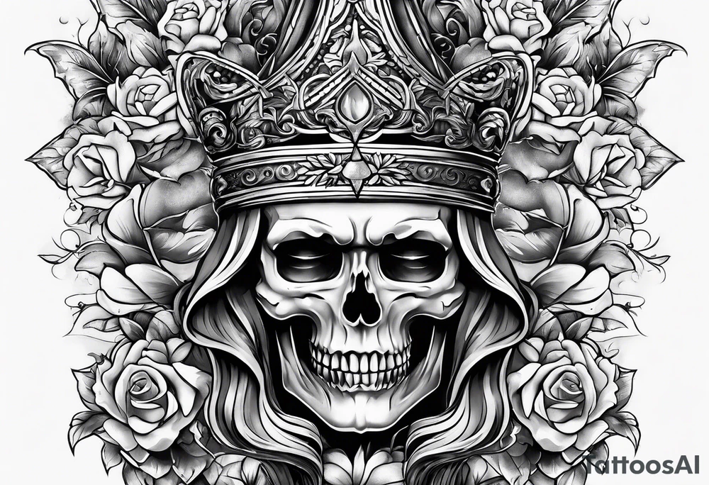 Pain, discipline and catholic religion tattoo idea