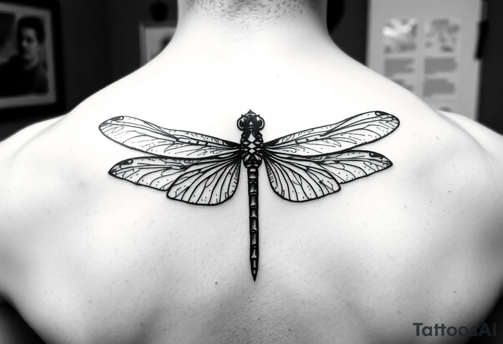 powerful, simple, and amazing dragonfly behind my ear tattoo that represents change, freedom and fresh start tattoo idea
