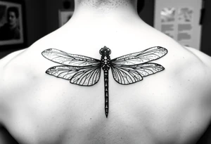 powerful, simple, and amazing dragonfly behind my ear tattoo that represents change, freedom and fresh start tattoo idea