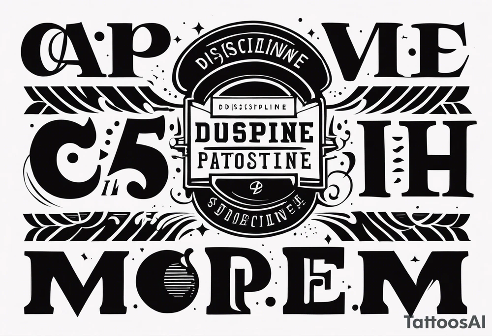 discipline tattoo idea