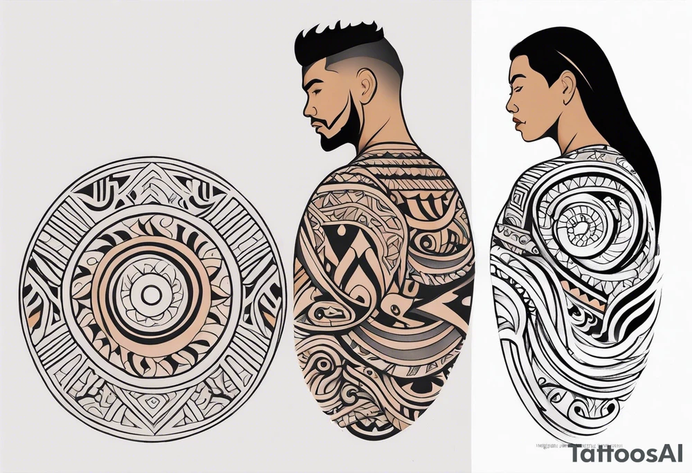 maori tribal  half sleeve tattoo tattoo idea