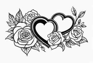 Schwarzes Herz, Stacheldraht, Leuchtturm zwei Rosen mum and dad tattoo idea