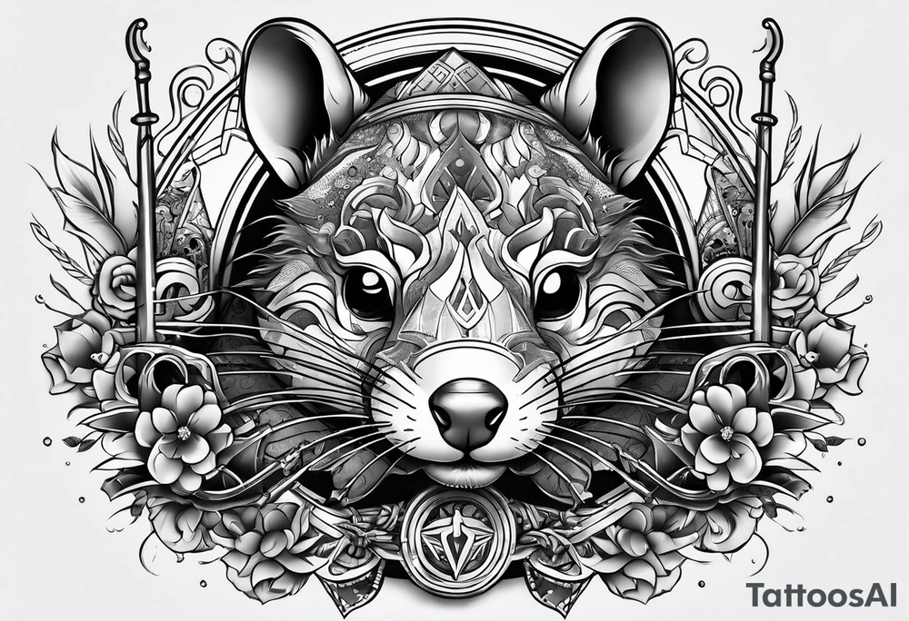 Rat welding weapons tattoo idea