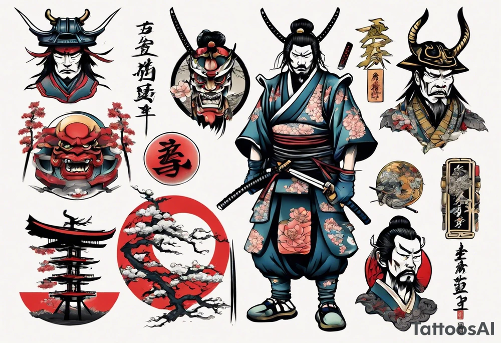 Samurai tattoo idea