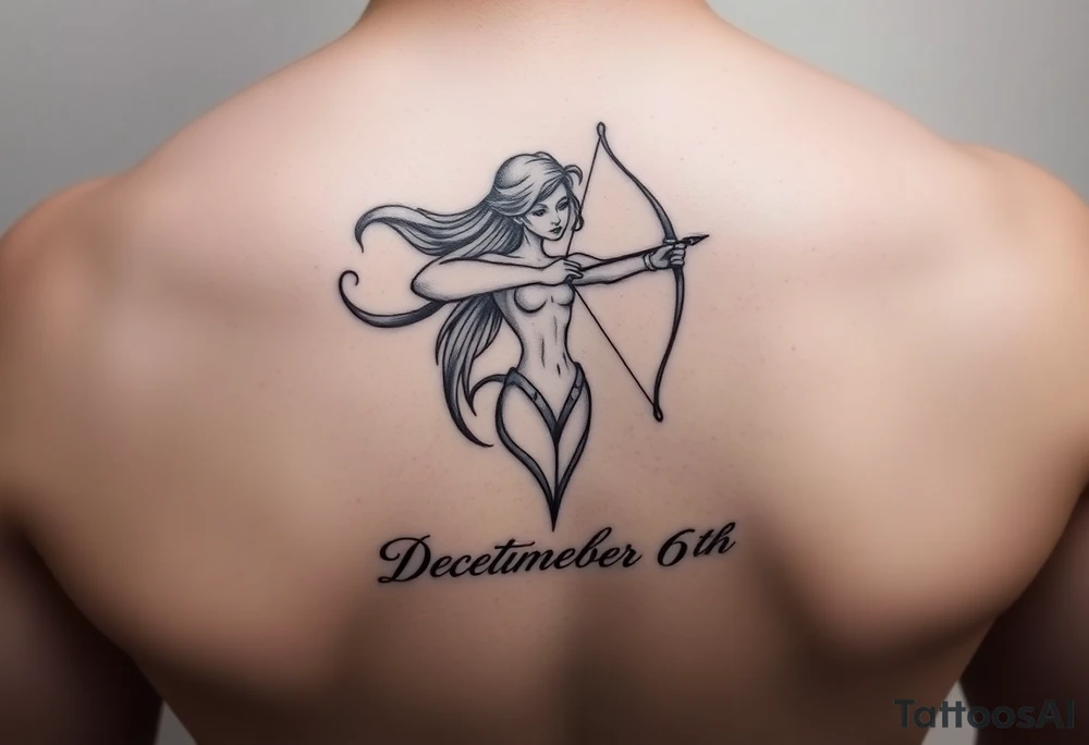 Sexy Sagittarius December 6th for a girl tattoo idea