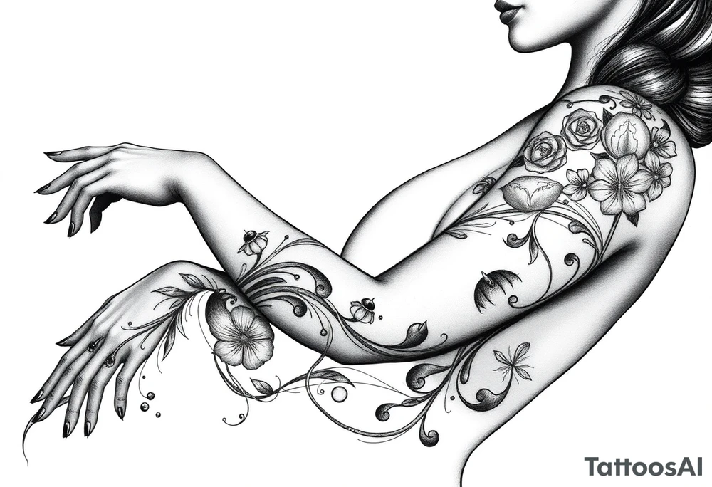 Black woman, survival, blessed tattoo idea