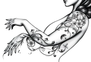 Black woman, survival, blessed tattoo idea