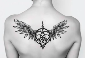 Goddesses Hecate and Freya intertwined by magic. tattoo idea