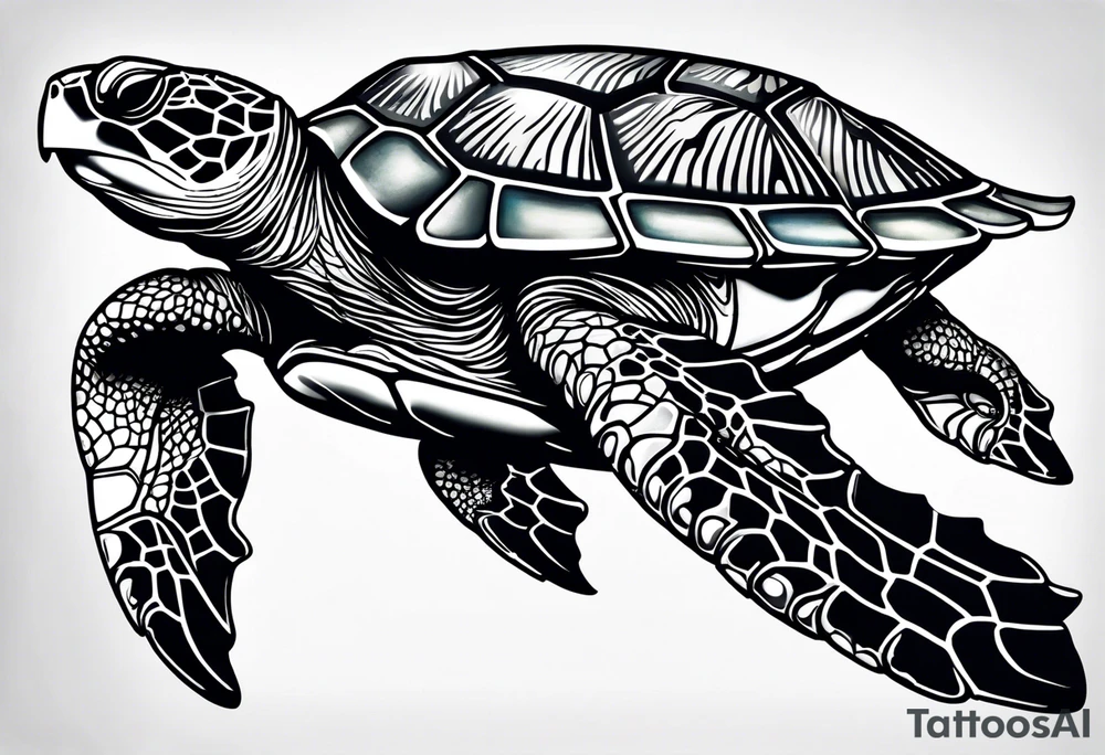 small sea turtle
 tattoo tattoo idea