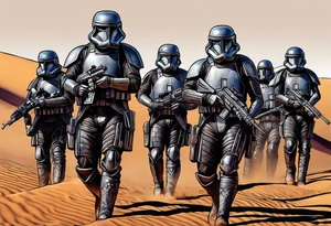 From the book Dune, Paul’s death troopers, the Fedaykin tattoo idea