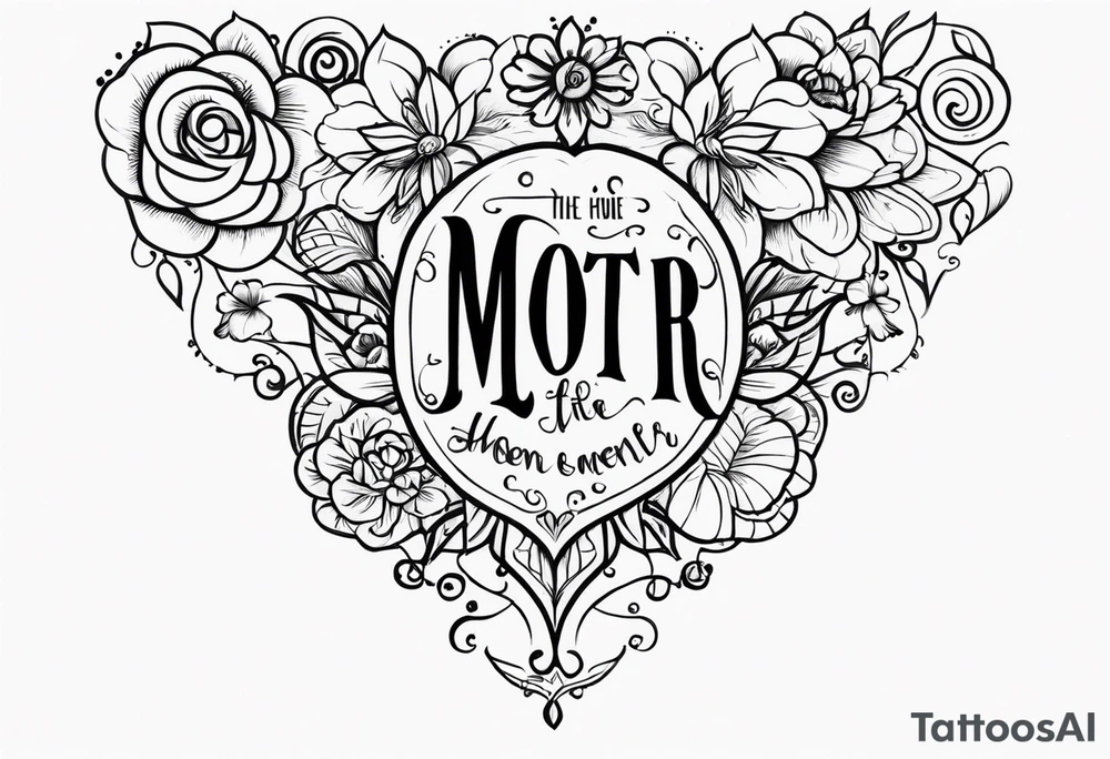 memorial for mother tattoo idea