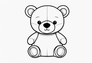 teddy bear tattoo idea