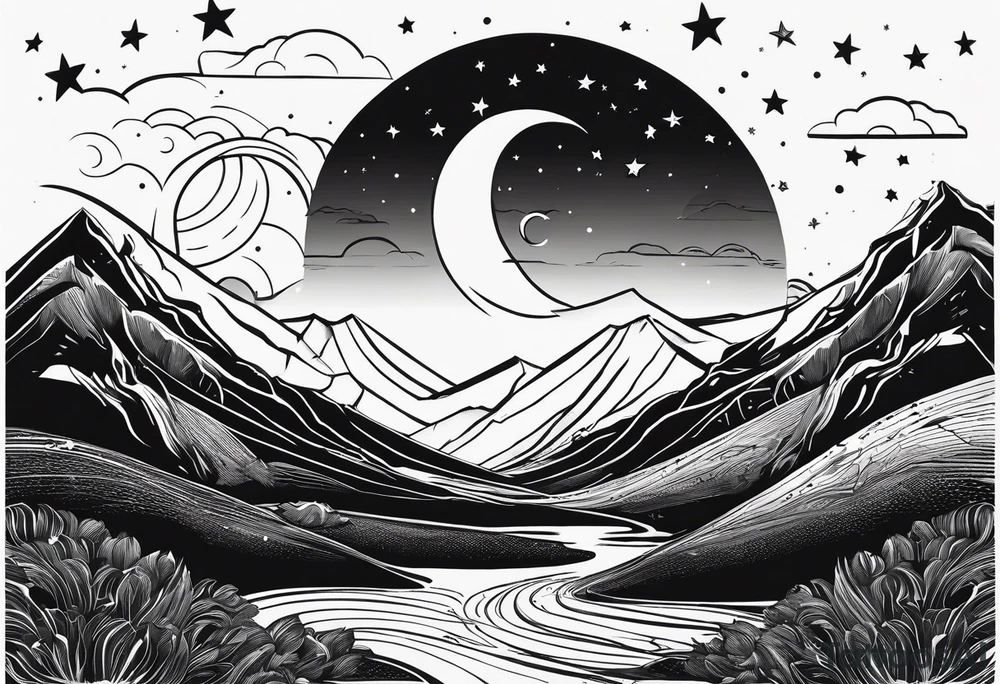 as long as theres stars over Texas, i'll hang the moon for you tattoo idea