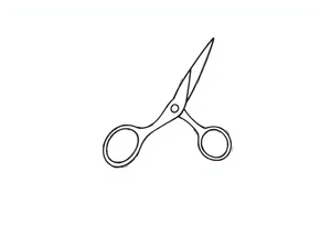 Scissor cutting line tattoo idea