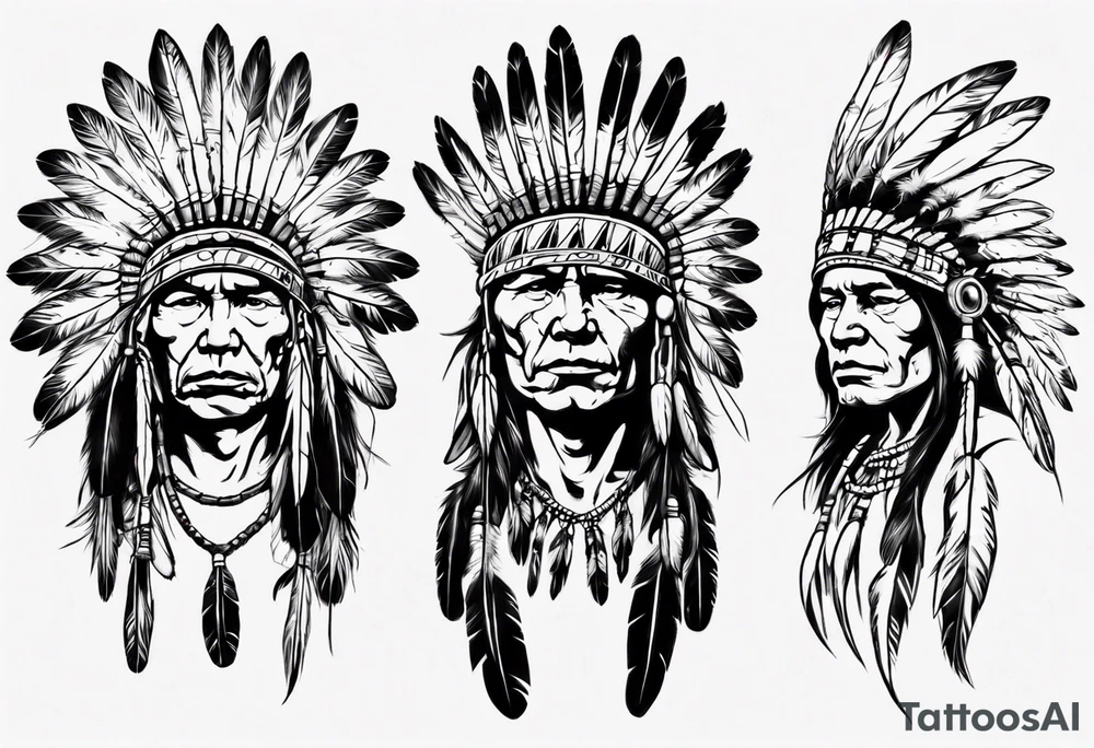 Native American Headdress, tattoo idea