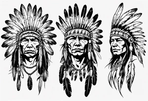 Native American Headdress, tattoo idea