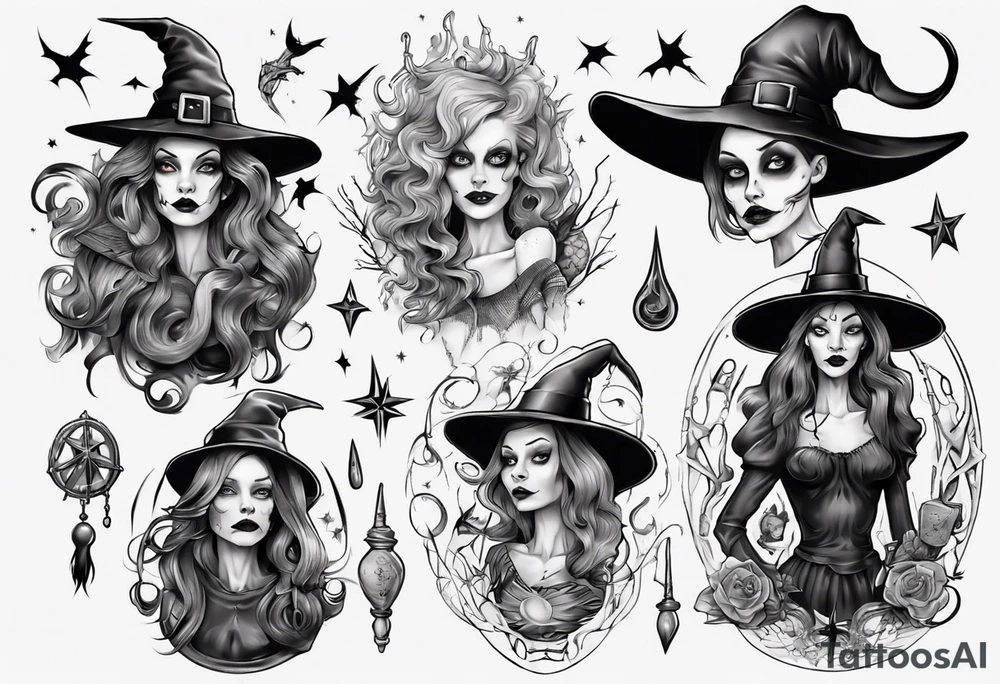 witch tattoo idea